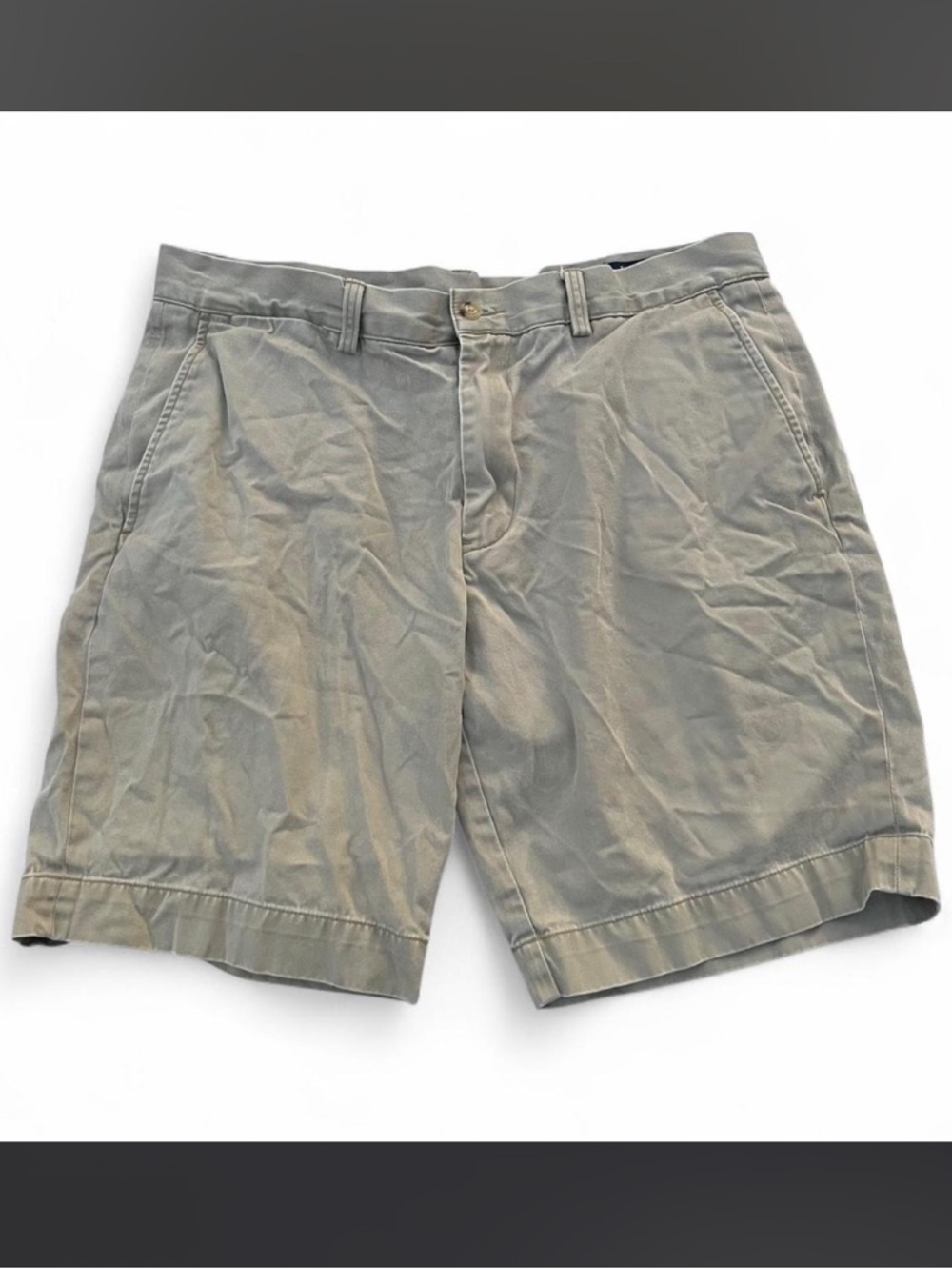 Ralph Lauren Men's Tan Flat-Front Shorts